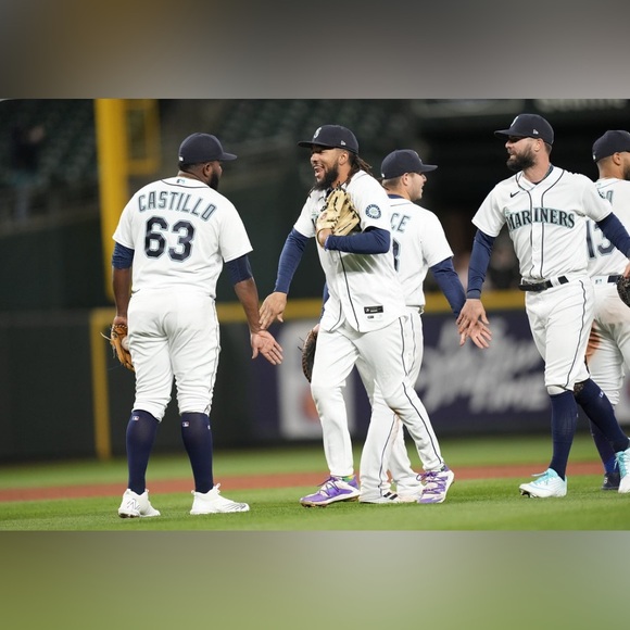 Nike Authentic Seattle Mariners MLB Baseball White Jersey Men’s Sz: L - Picture 2 of 5